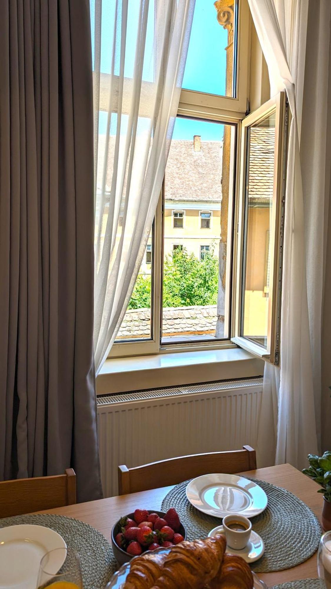 Apartment In Historic Center, Quiet Area, Ac Nagyszeben Kültér fotó